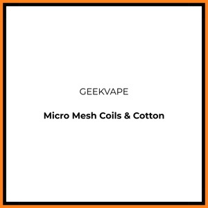 Geekvape Zeus X Micromesh Coil and Cotton - Vapeology