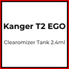 Kanger T2 EGO Clearomizer Tank 2.4ml - Vapeology